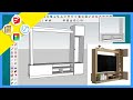 Diseña un mueble de tv en 20 minutos con Sketchup