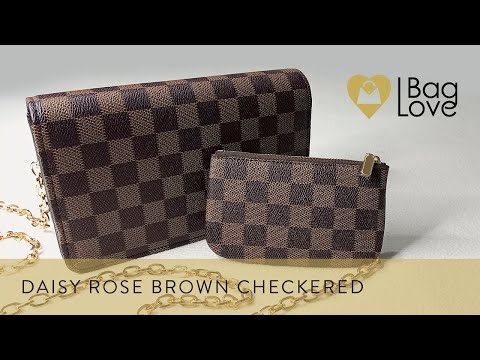 BAG REVIEW 2022  Daisy Rose Brown Checkered Crossbody and Key