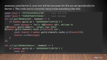 Fixing Your Discord.js Welcome Command for a Specific Server