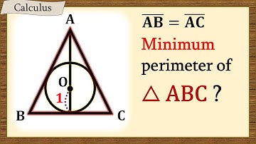 Minimum Perimeter of Deathly Hallows Triangle (Calculus)