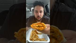 Trying the chicken tikka wrap #tasty #food #crunchy #chicken #flavour #delhi #fries Chicken spicy
