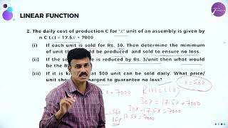 DAY 58 | BASIC MATHS | I PUC | LINEAR FUNCTION | L3