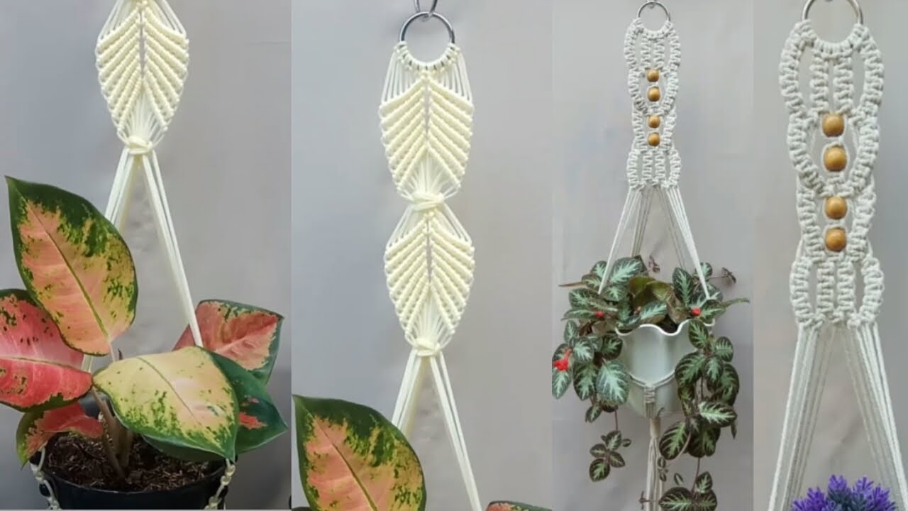 2 Macrame Plant Hanger Tutorial | For beginners Super Easy #edianitatv ...