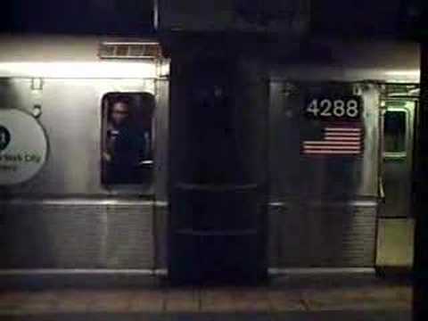 D train at Broadway-Lafayet...  Street