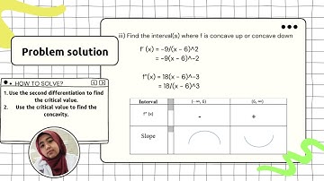 Assessment 3 Video Presentation MAT183  Analysis of Function (Sketching Graph)