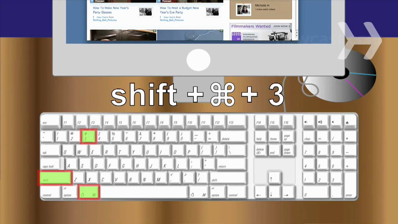 Laptop screenshot shortcut key