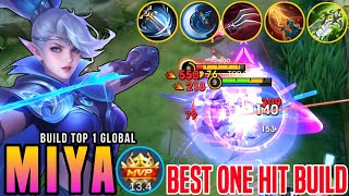 (PLEASE TRY) MIYA ONE HIT BUILD & EMBLEM IS HARE - BUILD TOP GLOBAL MIYA 2024 ~ MLBB