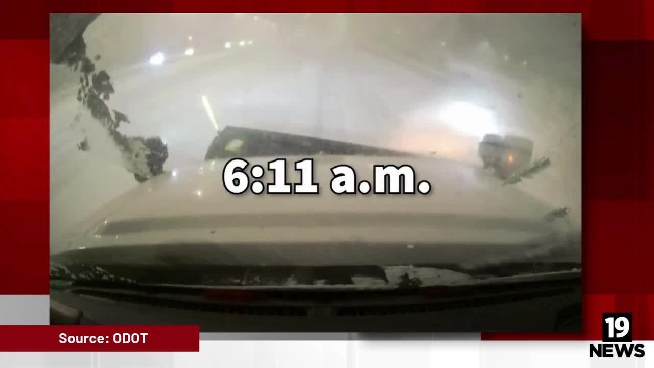 ODOT shows how quickly road conditions change with early morning ...