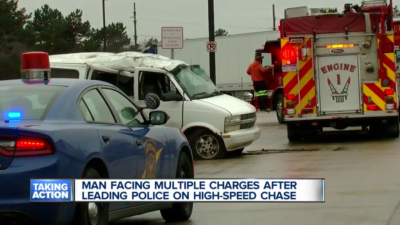 Man facing multiple charges after leading police on high speed chase ...