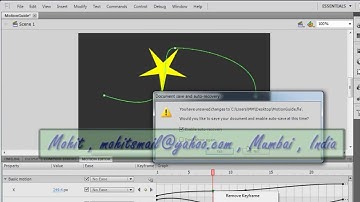Using The Motion Editor with the Motion Tween in Flash CS 5.5:Part 3