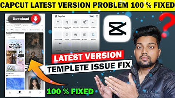 Capcut New Update Template Problem Fixed 💯| Capcut Template no Internet Problem | Capcut New Version