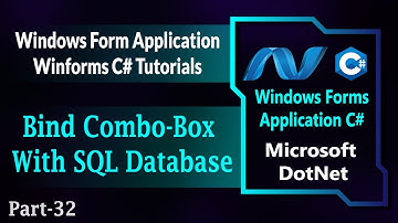 32 | Bind Combo Box With SQL Database In Winforms C# | Bind DropDown With SQL Database (Hindi/Urdu)