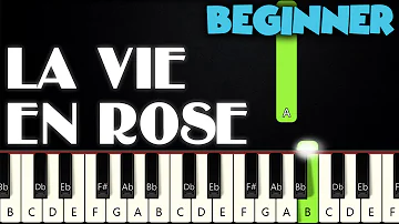 La Vie En Rose - Edith Piaf | BEGINNER PIANO TUTORIAL + SHEET MUSIC by Betacustic