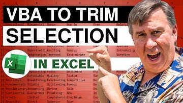 Excel - Powerful Excel VBA Macro to TRIM Selection - Episode 2268