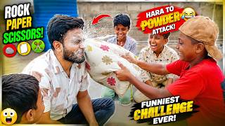 Rock Paper Scissors Challenge 😂 | Whoever Loses Gets Powder on Their Face! 🤣
