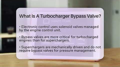 What Is A Turbocharger Bypass Valve? - Talking Tech Trends