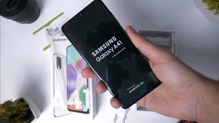 Samsung Galaxy A41 Unboxing & First Look / First Setup