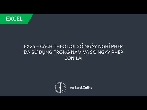 Video: Cách đếm Số Ngày Nghỉ Phép