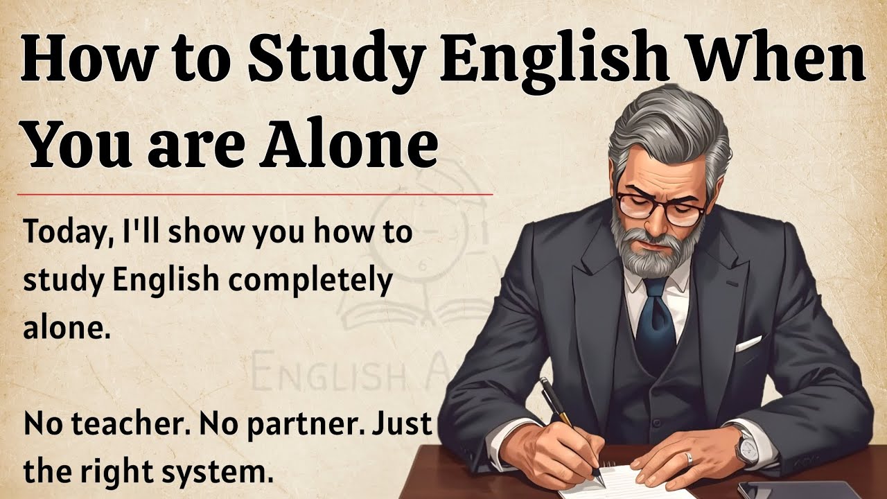 How to Learn English Alone || From Alone to Fluency || Graded Reader || Improve Your English Fluency
