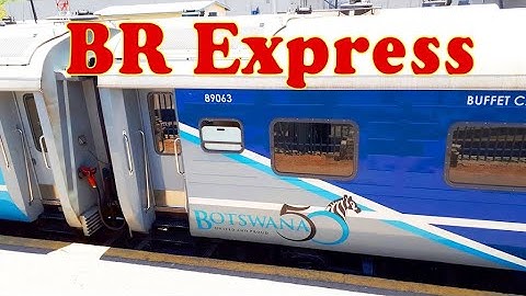 Botswana Railways BD 217 Shunts BR Express Coaches Out of Boarding Platform