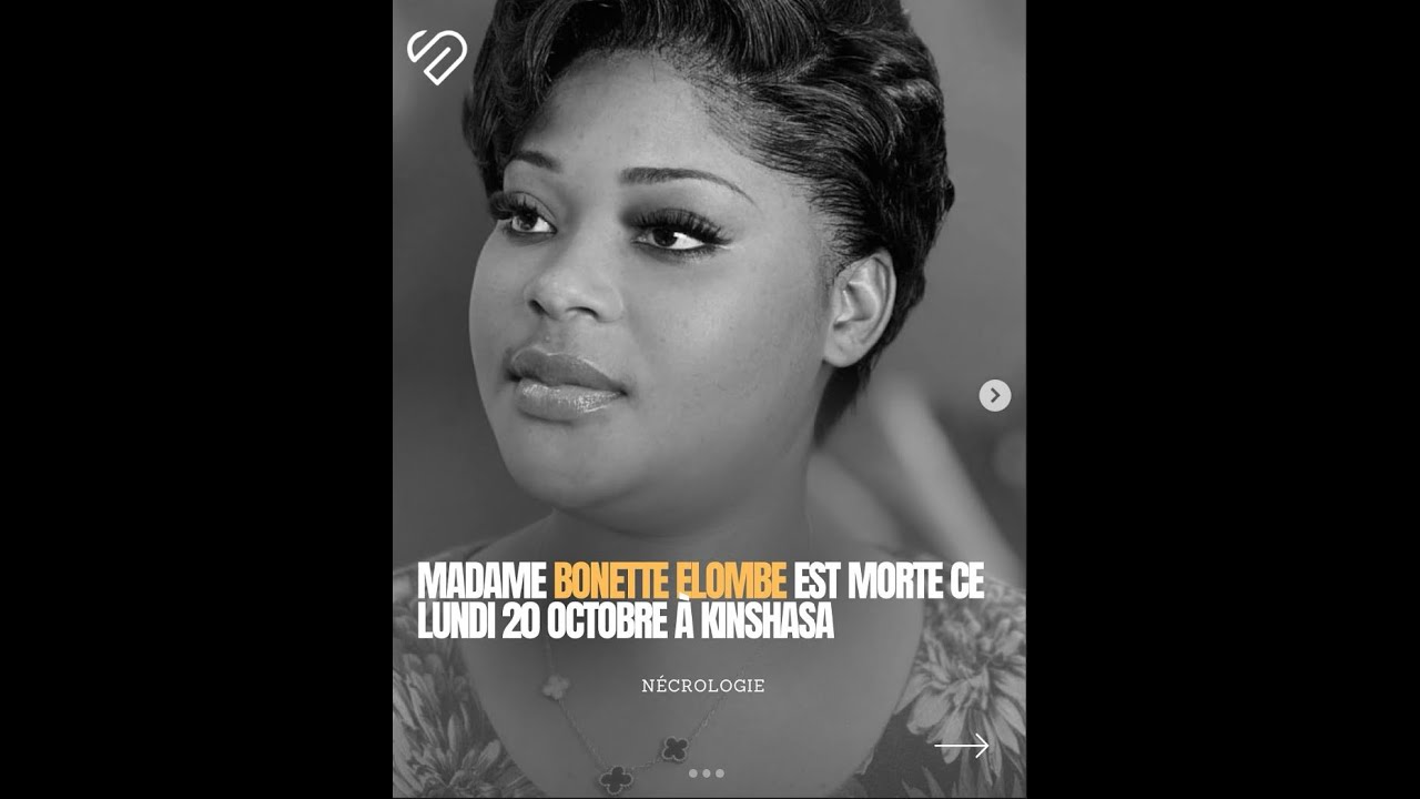 OBSEQUE DE MADAME BONETTE ELOMBE KEMFUNI