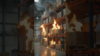 Warehouse Fire vs Automatic Sprinkler
