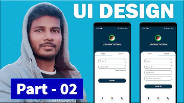 Part-02 | How to create and design Login UI and Signup UI in Android Studio