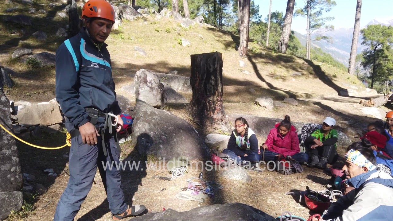 Rock Climbing instructional class at NIM Uttarkashi YouTube