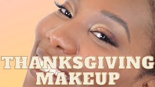 EASY Thanksgiving Makeup Tutorial | Fall Makeup 2020 | Makeup For Beginners | Holiday At Home