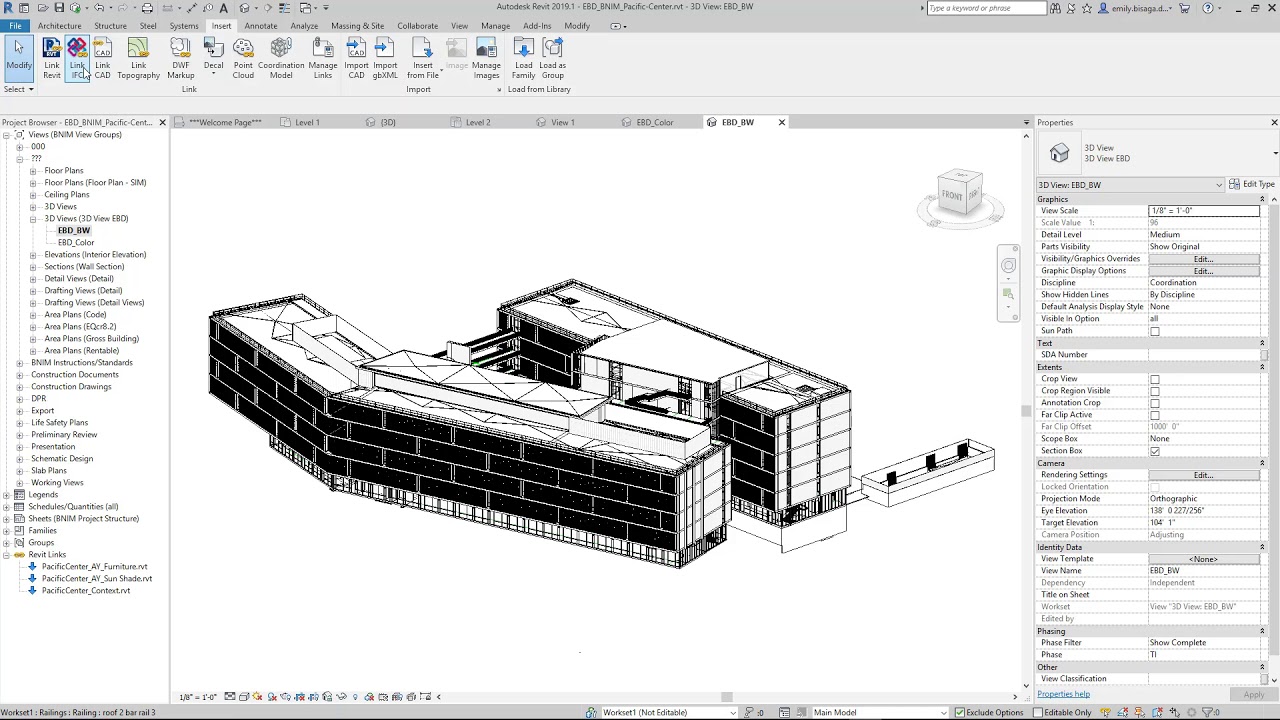Revit 2019 What's New IFC Links from BIM 360 YouTube