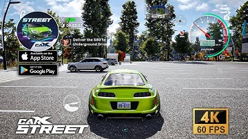 CarX Street Mobile 4K graphics | new update version 1.14 1 improved performance iphone 16 pro 