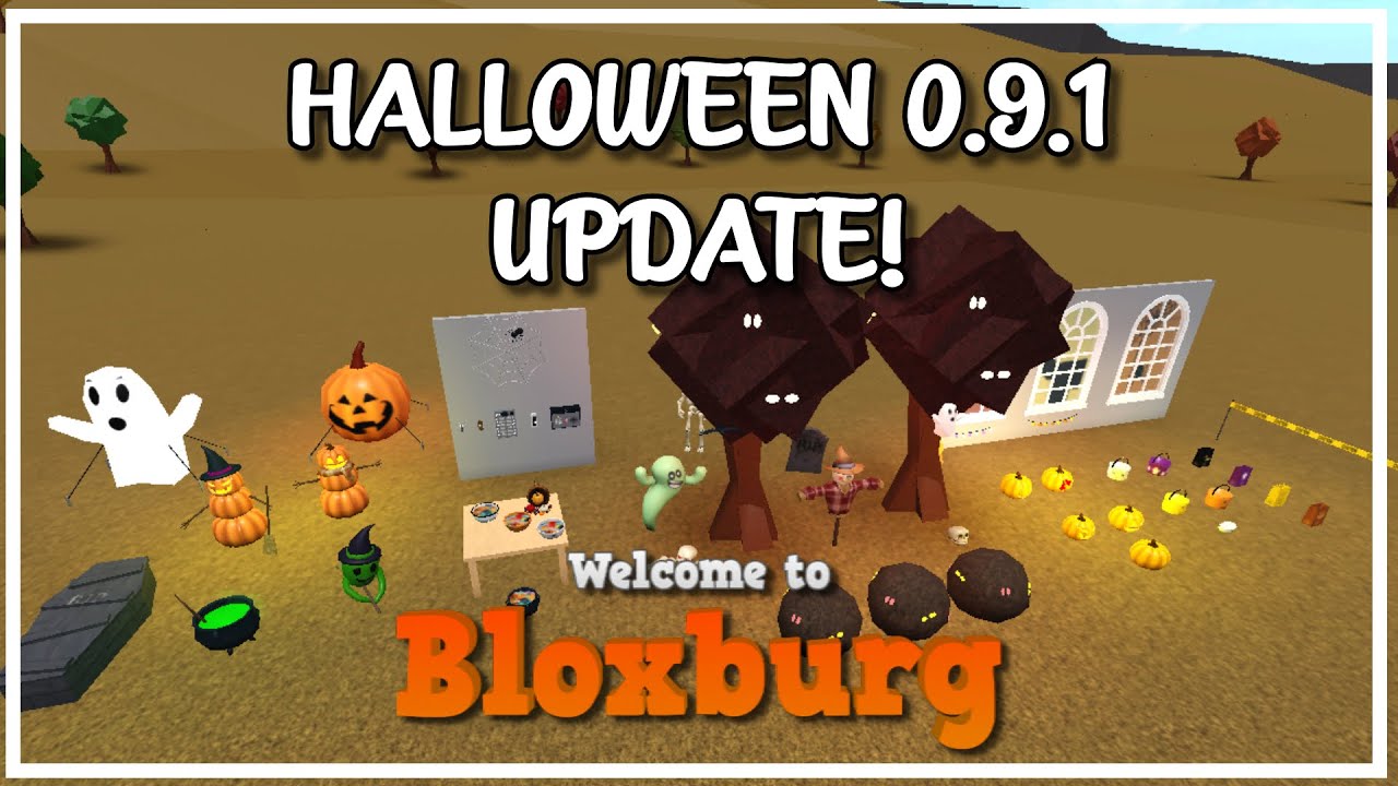 BLOXBURG HALLOWEEN UPDATE 0.9.1 *Fall Treats, Pumpkin Stand & More* 