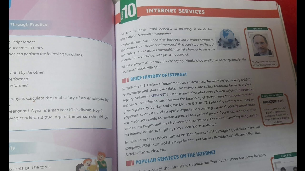 Class 6 chapter 10 Internet services Computer || Part 1 || - YouTube