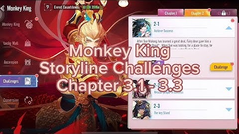 Storyline Challenges (MONKEY KING) Chapter 3.1-3.3 | Parallel Realms