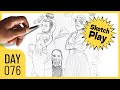 Moving Day Martial Arts Madness | Sketch Play Shown Quick (Day 76)