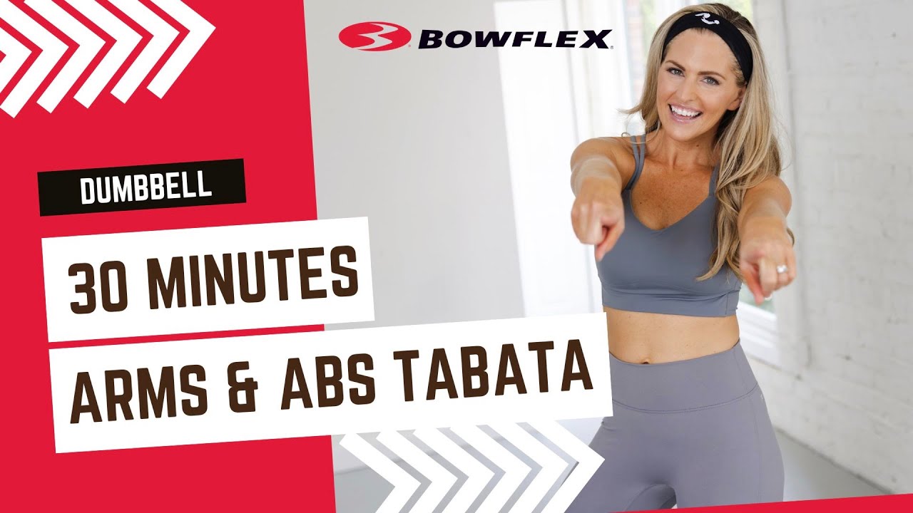 Bowflex® Live 30Minute Arms & Abs Dumbbell Tabata Workout YouTube