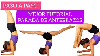 PARADA DE ANTEBRAZOS PASO A PASO - Mejor Tutorial Vertical Principiantes | Sabrina Acosta