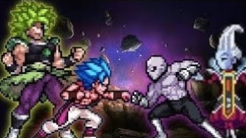 Gogeta DBS V2 OP & Broly V2 OP VS JirenZeed OP & Whis OP in Jump Force Mugen