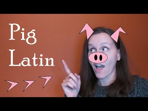 Learn Pig Latin - Speaking in Code in English