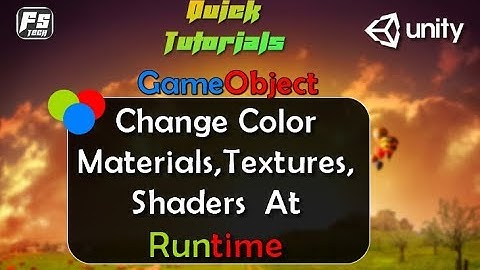 Unity Change Material,shader And Texture at Runtime (Hindi /Urdu)