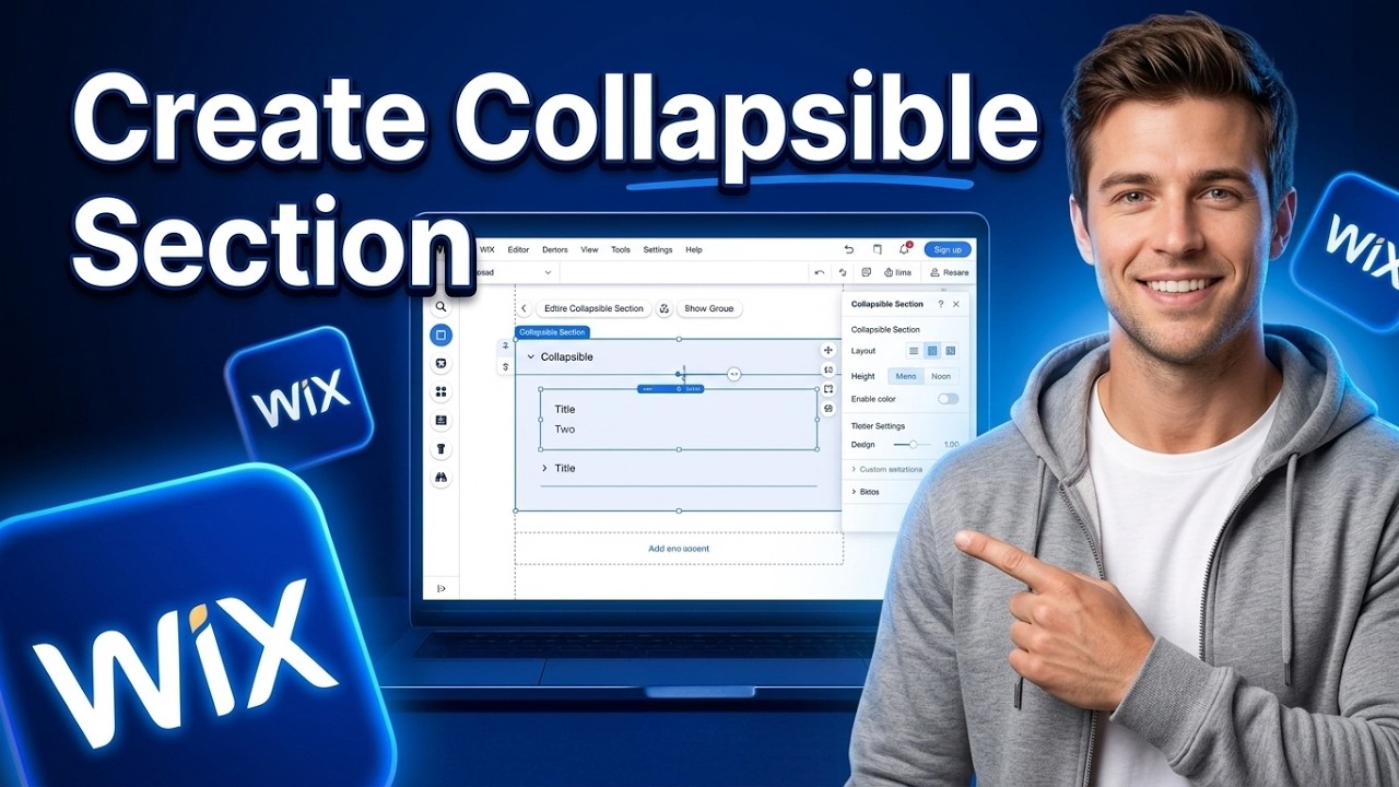 How To Create Collapsible Section in WIX [2026] - YouTube