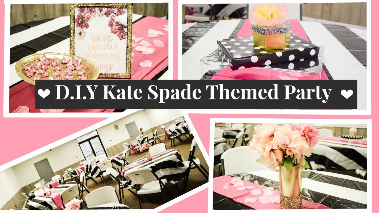 DIY Kate Spade Themed Birthday Party Vlog YouTube