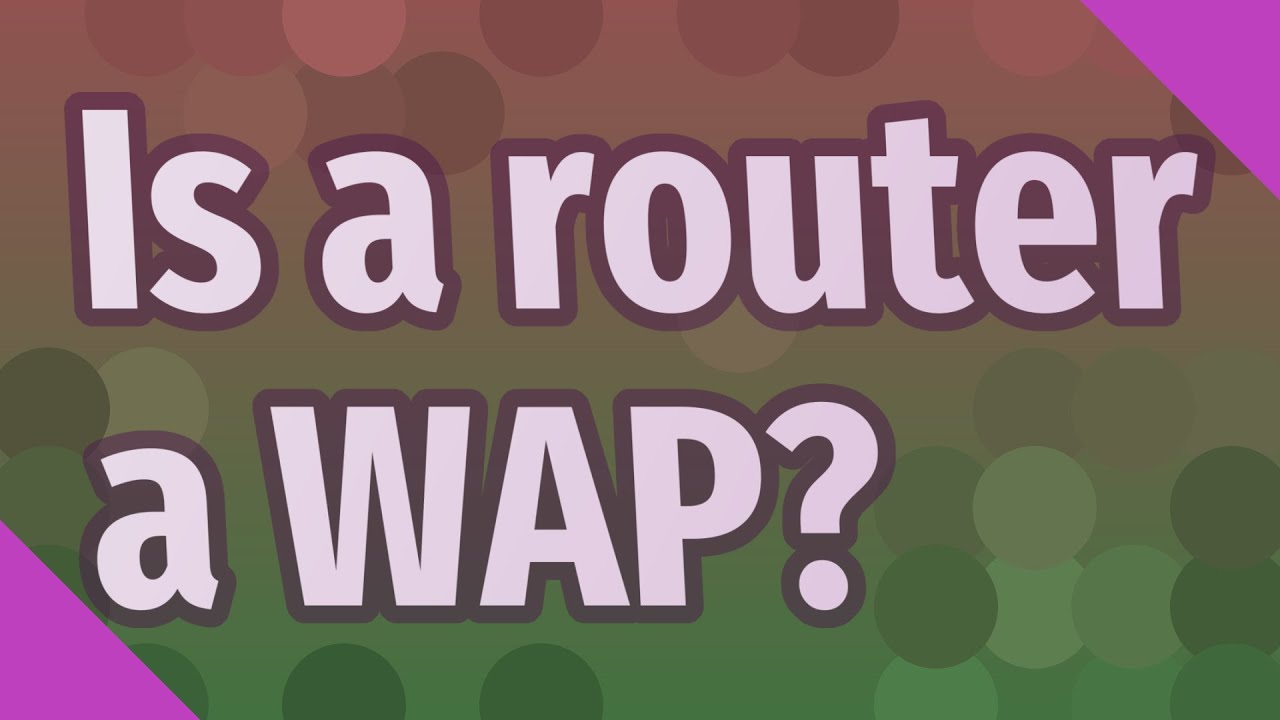Is a router a WAP? - YouTube