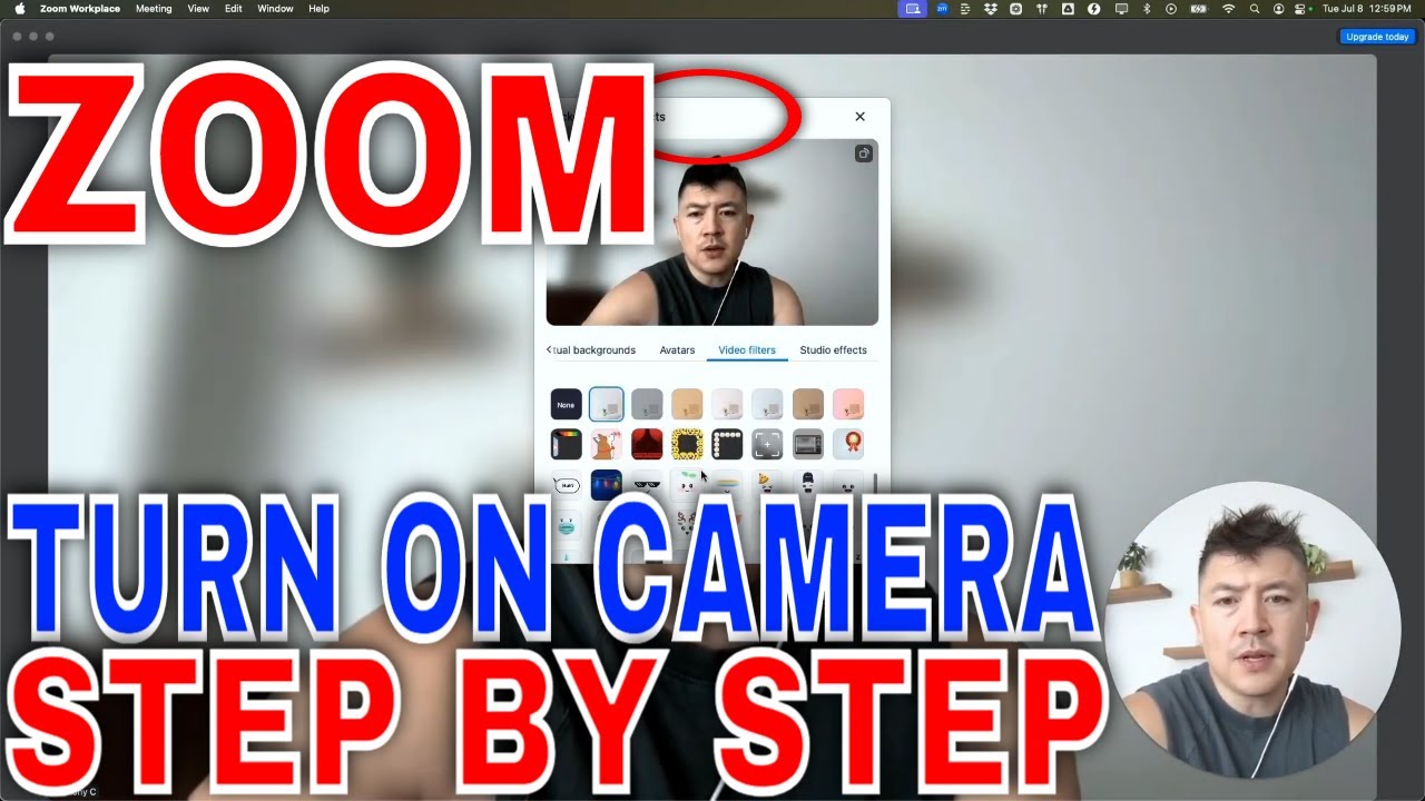 How To Turn On Video Camera For Zoom Call🔴 - YouTube