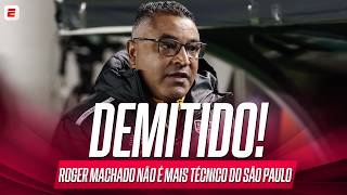 COLETIVA RUI COSTA E RAFINHA: ROGER MACHADO DEMITIDO DO SÃO PAULO APÓS ELIMINAÇÃO CONTRA O JUVENTUDE