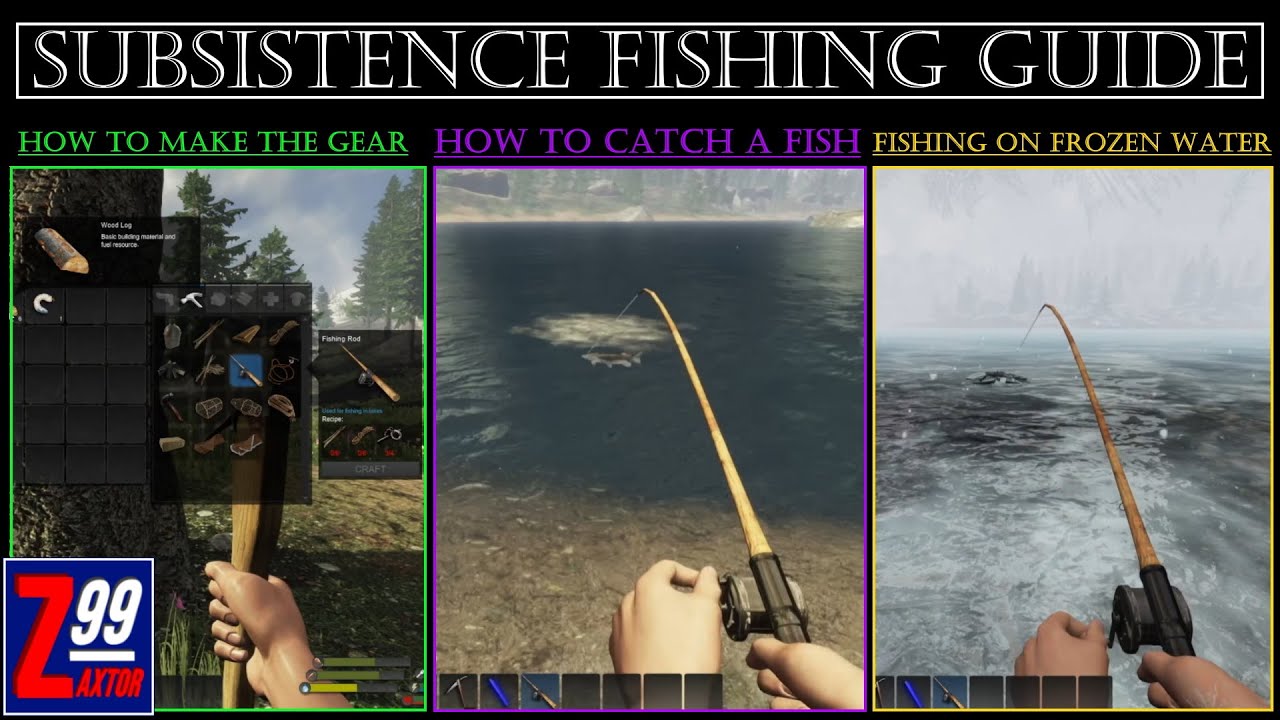 Fishing in Subsistence - How To Make the Gear, How to Cast, Catch