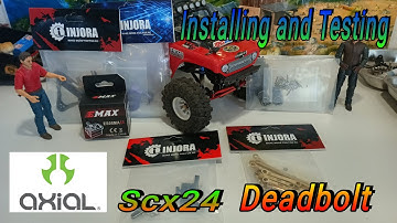 Installing Injora upgrades / testing - Axial Scx24 Deadbolt #injora #axialscx24
