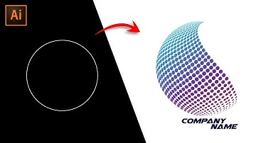 3D Halftone Effect Logo in Adobe Illustrator - Very Easy Tips & Tricks For Experts & Beginners