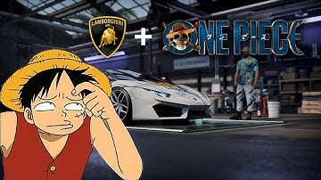 ONE PIECE x LAMBO costum car decals #onepiece #lamborghini #nfsheat