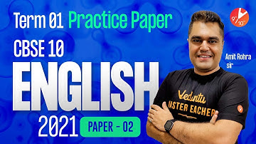 CBSE Class 10 Practice Paper for Term 1 English MCQs 2021 [Paper-2]🧐 Sample Paper with Answers